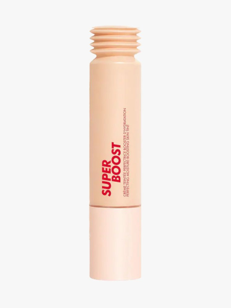 Make Up For Ever Super Boost Lightweight Moisturizing Skin Tint in branded component on a light gray background